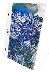 защитная пленка васильки пленка на заднюю часть корпуса васильки